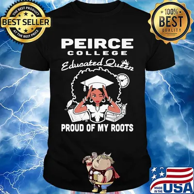 Peirce college educated queen proud of my roots shirt