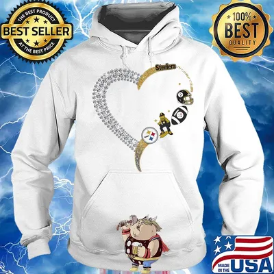 Pittsburgh steelers football logo heart s Hoodie