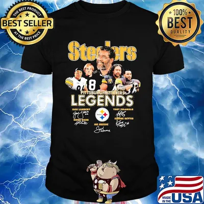 Pittsburgh steelers legends players signatures shirt
