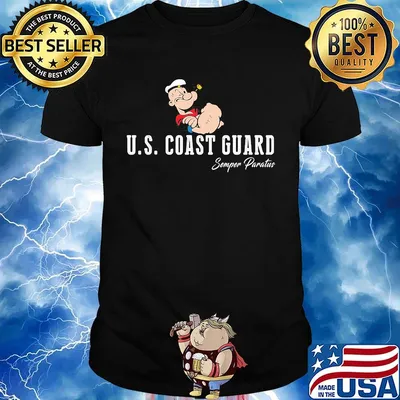 Popeye u.s. coast guard semper paratus shirt