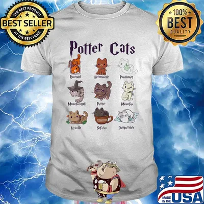 Potter Cats Rawnald Hermeownle Pawdamort shirt