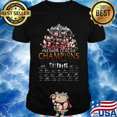 Premier league champ19ns 2019-2020 signature You'll never walk alone shirt
