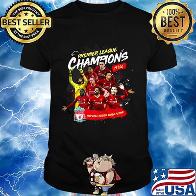 Premier league champions 2019 2020 liverpool football club you'll never walk alone shirt