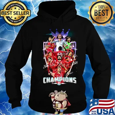 Premier league champions liverpool football club signatures s Hoodie