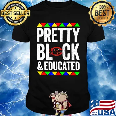 Pretty black and educated carolina panthers shirt