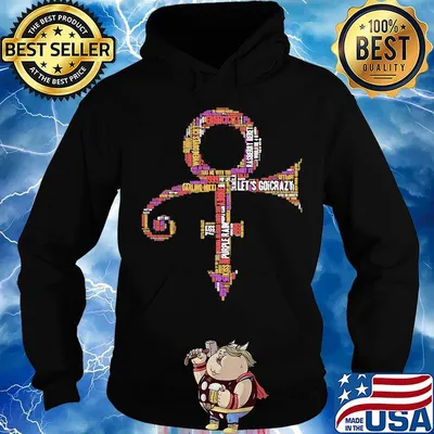 Prince let's go crazy kiss band s Hoodie