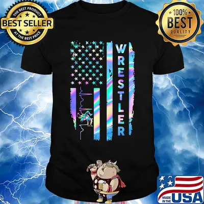 Proud Wrestler American Flag shirt