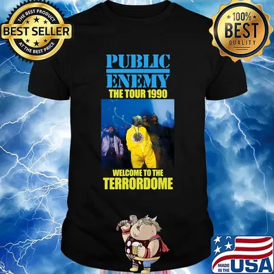 Public enemy the tour 1990 welcome to the terrordome shirt
