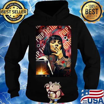 Pulp fiction mia wallace uma thurman smoking s Hoodie