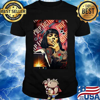 Pulp fiction mia wallace uma thurman smoking shirt