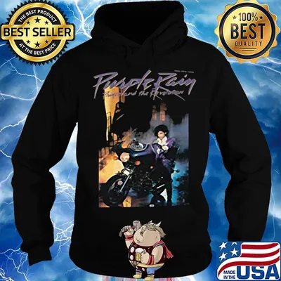 Purple rain prince and the revolution motorcycle s Hoodie