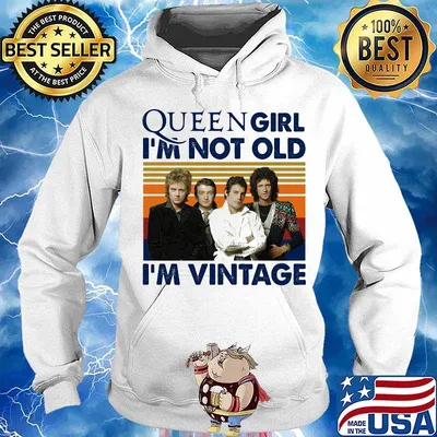 Queen girl i'm not old i'm vintage retro s Hoodie