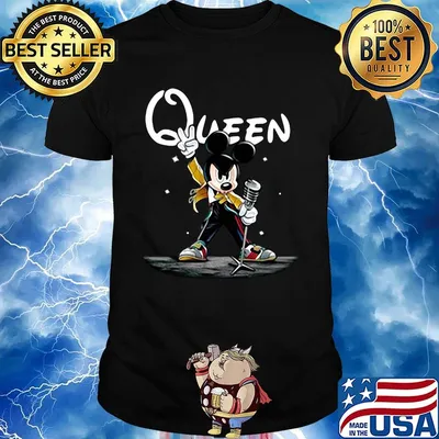 Queen Mickey Mouse Band shirt