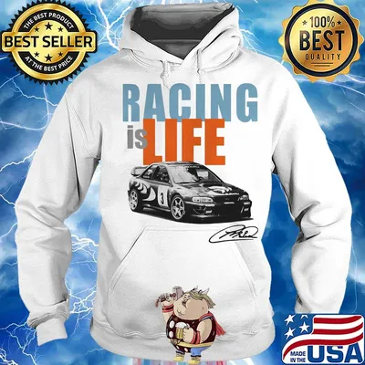 Racing is life colin mcrae signature s Hoodie