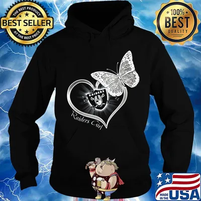 Raiders girl love butterfly s Hoodie