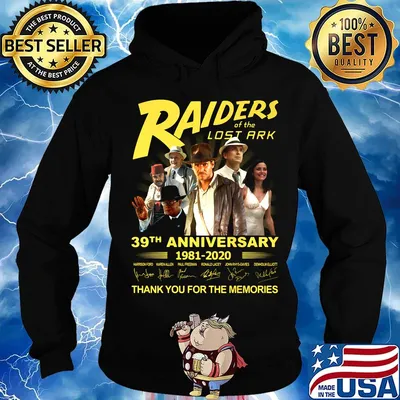 Raiders of the lost ark 39th anniversary 1981 2020 thank you for the memories signatures s Hoodie