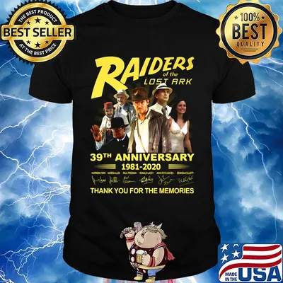 Raiders of the lost ark 39th anniversary 1981 2020 thank you for the memories signatures shirt