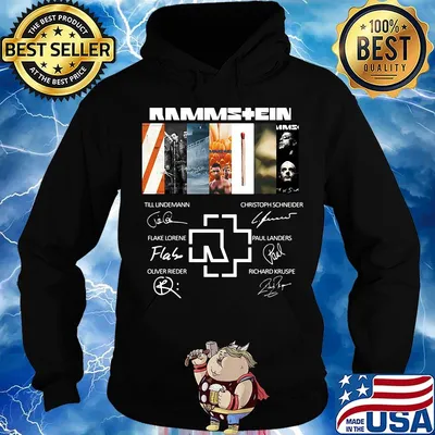 Rammstein band members signatures s Hoodie