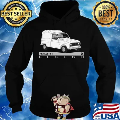 Renault f4 legend logo white car s Hoodie
