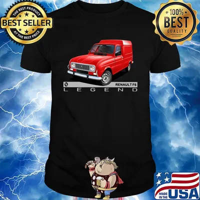 Renault f6 legend logo red car shirt