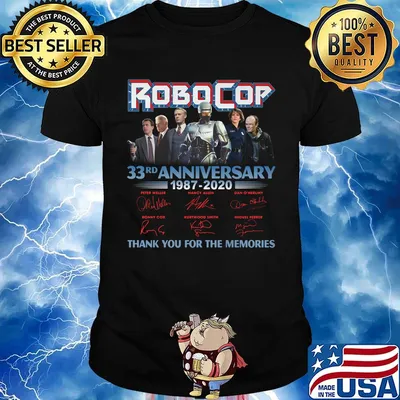 Robocop 33rd anniversary 1987 2020 thank you for the memories signatures shirt