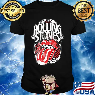 Rolling stones band logo shirt