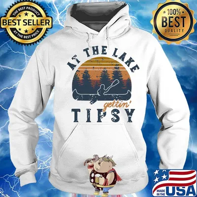 Rowing at the lake gettin tipsy vintage retro s Hoodie