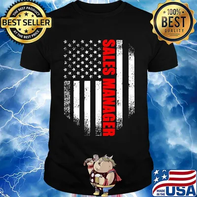 Sales manager american flag independence day shirt
