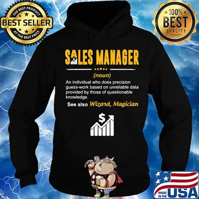 Sales manager an individual who does precision guesswork based on unreliable data provided by those of questionable knowledge wizard magician s Hoodie