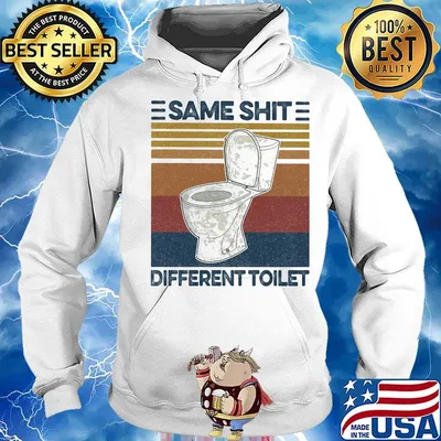 Same Shit Different Toilet Plumber vintage retro s Hoodie