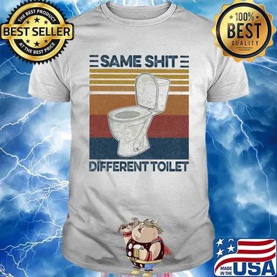 Same Shit Different Toilet Plumber vintage retro shirt