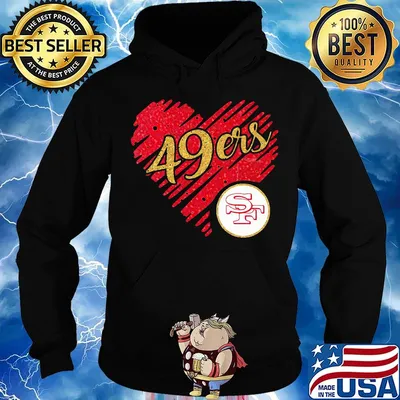 San francisco 49ers logo heart diamond s Hoodie