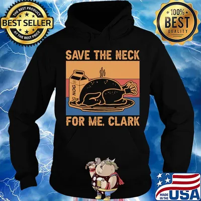 Save the neck for me clark vintage retro s Hoodie