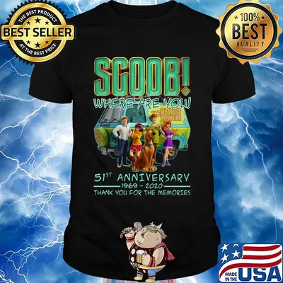 Scoob where are you 51st anniversary 1969 2020 thank you for the memories shirt