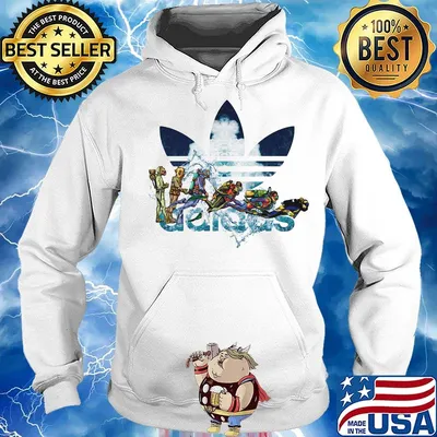 Scuba diving adidas logo white s Hoodie