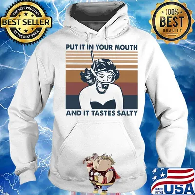 Scuba driver put it in your mouth and it tastes salty vintage retro s Hoodie