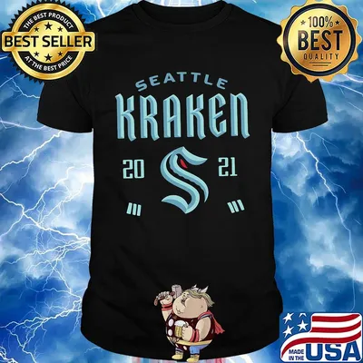 Seattle kraken 2021 logo shirt