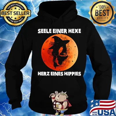Seele einer hexe herz eines hippies moon witch halloween s Hoodie