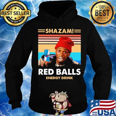 Shazam red balls energy drink vintage retro s Hoodie