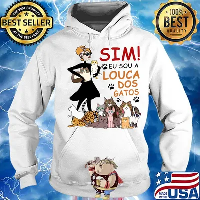 Sim eu sou a louca dos gatos paw dogs s Hoodie