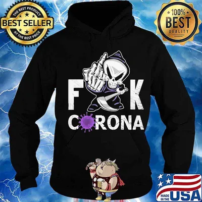 Skeleton death fuck coronavirus s Hoodie
