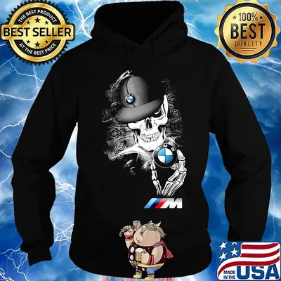 Skeleton skull bmw logo s Hoodie