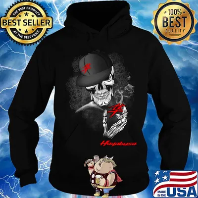 Skeleton skull hayabusa logo s Hoodie