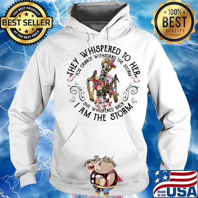 Skull flower they whispered to her you cannot withstand the storm she whispered back i am the storm s Hoodie