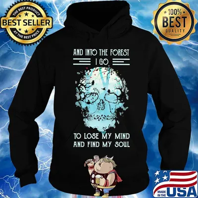 Skull flowers and into the forest i go to lose my mind and find my soul s Hoodie