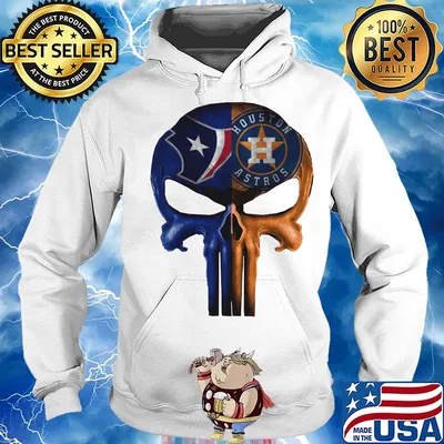 Skull houston texas and houston astros s Hoodie