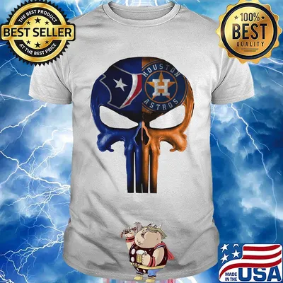 Skull houston texas and houston astros shirt