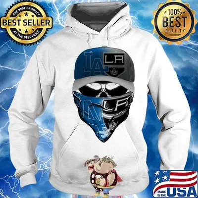 Skull mask los angeles dodgers and los angeles raiders s Hoodie