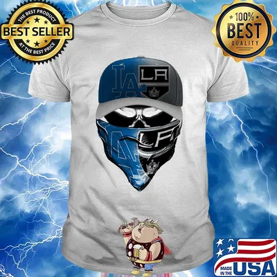 Skull mask los angeles dodgers and los angeles raiders shirt