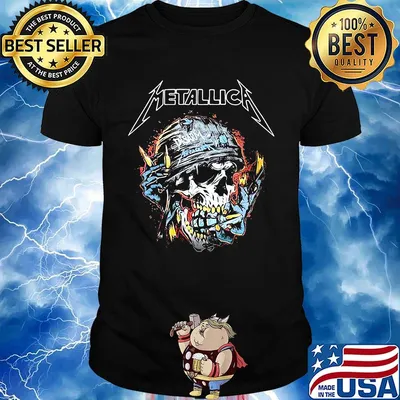 Skull metallica disarm fire shirt
